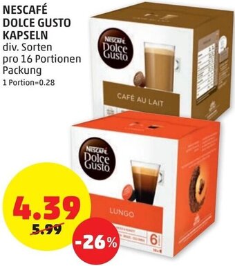 PENNY Nescafé Dolce Gusto Kapseln Angebot