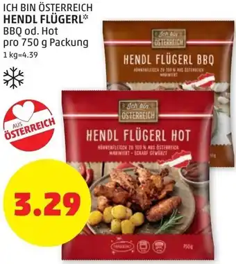 PENNY Hendl Flügerl 750 g Angebot