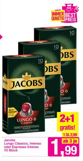 Sutterlüty Jacobs Lungo Classico, Intenso oder Espresso Intenso Angebot
