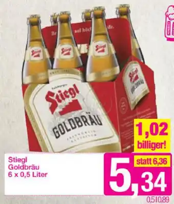 Sutterlüty Stiegl Goldbräu 6x0,5L Angebot