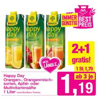 Sutterlüty Happy Day Orangen-, Orangenmisch-sorten, Apfel 1L Angebot