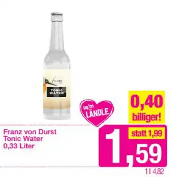 Sutterlüty Franz Von Durst Tonic Water 0,33L Angebot