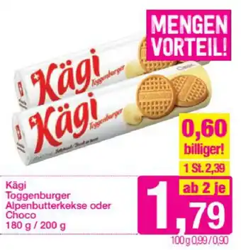 Sutterlüty Kägi Toggenburger Alpenbutterkekse Oder Choko 180g/200g Angebot