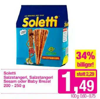 Sutterlüty Soletti Salzstangerl, Salzstangerl Sesam 200-250g Angebot
