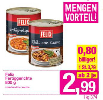 Sutterlüty Felix Fertiggerichte 800g Angebot