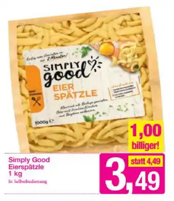 Sutterlüty Simply Good Eierspätzle 1kg Angebot
