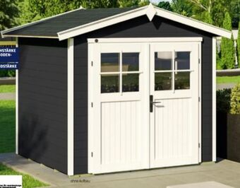 Hofer Gartenhaus Anthrazit Angebot