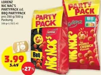 PENNY Lorenz Nic Nac's Partypack od. BBQ Partypack 280 g/300 g Angebot