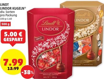 PENNY Lindt Lindor Kugeln 500 g Angebot