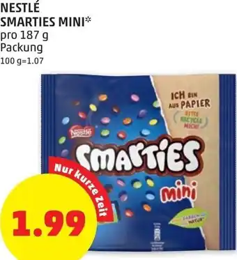 PENNY Nestlé Smarties Mini 187 g Angebot