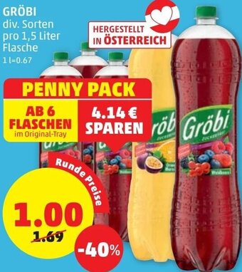PENNY Gröbi 1,5 Liter Angebot
