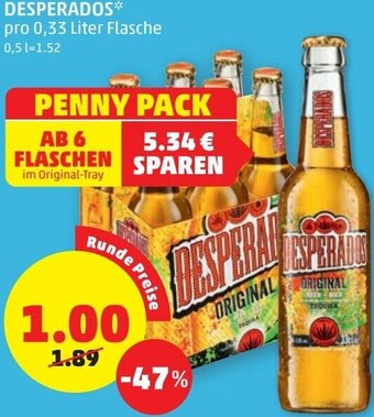 PENNY Desperados 0,33 Liter Angebot