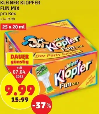 PENNY Kleiner Klopfer Fun Mix 25x20 ml Angebot