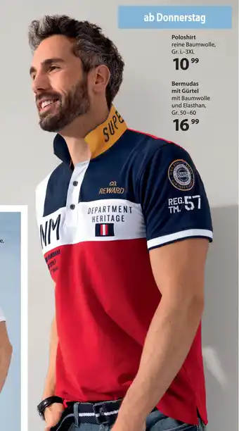 NKD Poloshirt Reine Baumwolle L-3XL Angebot