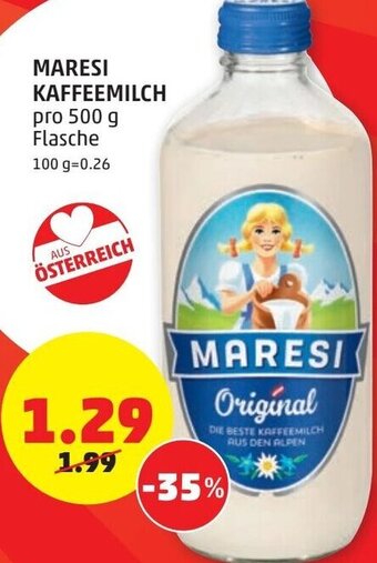 PENNY Maresi Kaffeemilch 500 g Angebot