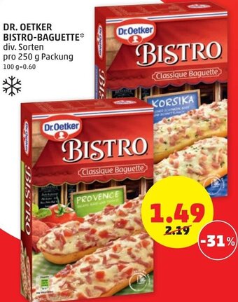 PENNY Dr. Oetker Bistro-Baguette 250g Angebot