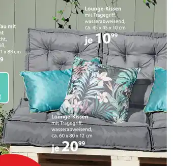 NKD Lounge Kissen Mit Tragegriff 45x45x10 cm Angebot