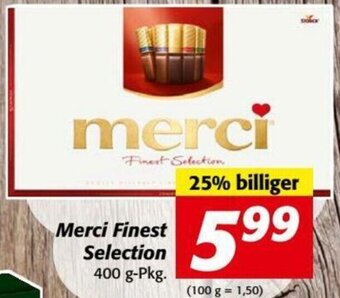 Nah&Frisch Merci Finest Selection 400 g Angebot