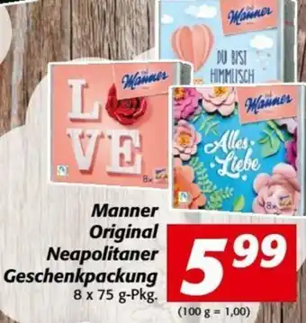Nah&Frisch Manner Original Neapolitaner Geschenkpackung 8x75 g Angebot