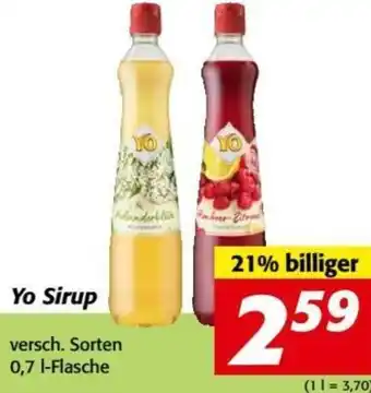 Nah&Frisch Yo Sirup 0,7 Liter Angebot