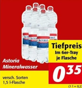 Nah&Frisch Astoria Mineralwasser 1,5 l Angebot