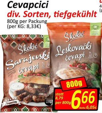 Wurstico Cevapcici 800 g Angebot