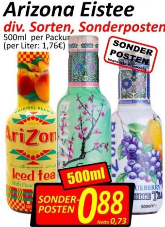 Wurstico Arizona Eistee 500ml Angebot