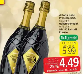 Spar Astoria Galie Prosecco DOC Italien/Venetien 0,75 Liter Angebot