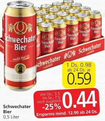 Spar Schwechater 0,5 Liter Angebot