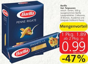 Spar Barilla Ital. Teigwaren 500 g Angebot