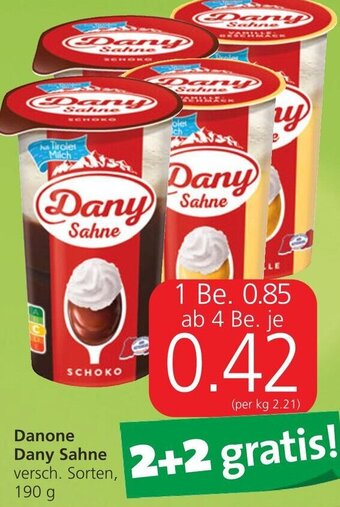 Spar Danone Dany Sahne 190 g Angebot