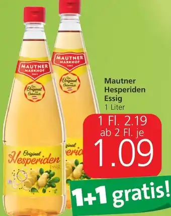 Spar Mautner Hesperiden Essig 1 Liter Angebot