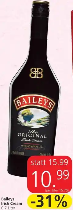 Spar Bailey's Irish Cream 0,7 Liter Angebot