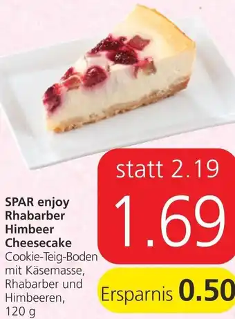 Spar Enjoy Rhabarber Himbeer Cheesecake 120 g