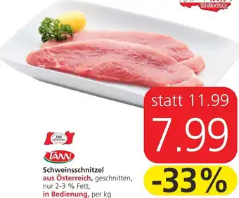 Spar Schweinsschnitzel Aus Österreich per kg Angebot