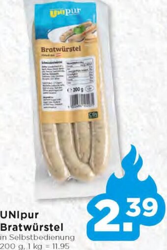 Unimarkt UNIpur Bratwürstel 200 g Angebot