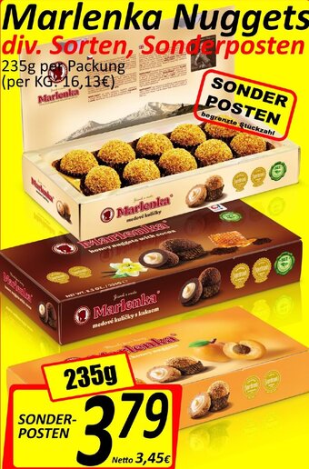 Wurstico Marlenka Nuggets 235g Angebot