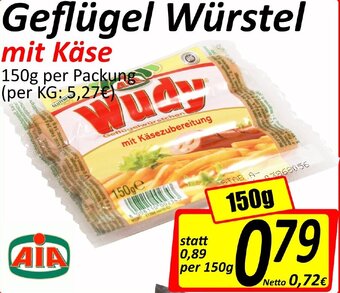 Wurstico Geflügel Würstel Mit Käse 150g Angebot