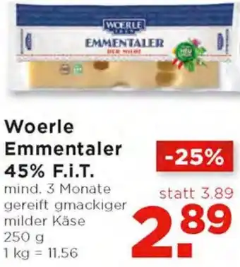 Unimarkt Woele Emmentaler 45% F.i.T. 250 g Angebot
