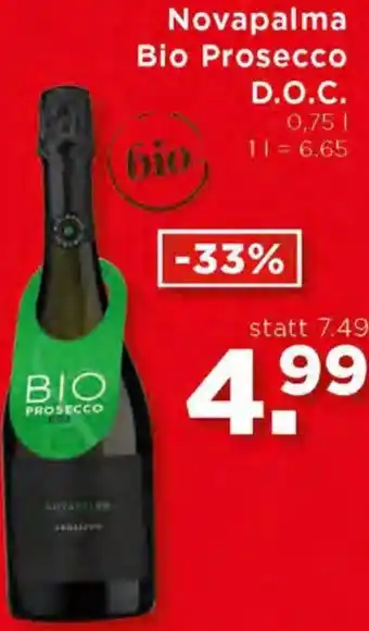 Unimarkt Novapalma Bio Prosecco D.O.C. 0,75 L Angebot