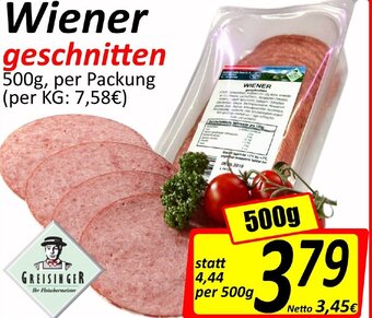 Wurstico Wiener Geschnitten 500g Angebot
