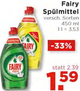 Unimarkt Fairy Spülmittel 450 ml Angebot