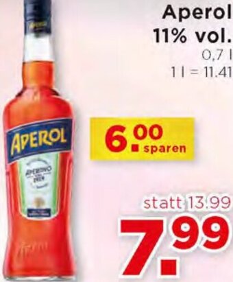 Unimarkt Aperol 11% Vol. 0,7 L Angebot