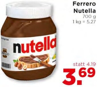 Unimarkt Ferrero Nutella 700 g Angebot