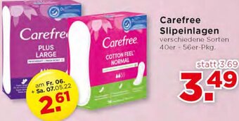 Unimarkt Carefree Slipeinlagen Angebot
