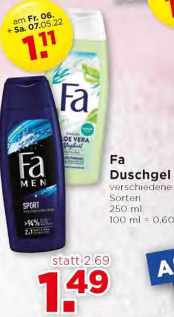 Unimarkt Fa Duschgel 250 ml Angebot