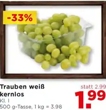 Unimarkt Trauben Weiß Kernlos 500 g Angebot