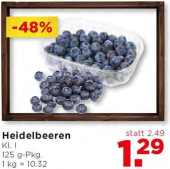 Unimarkt Heidelbeeren 125 g Angebot