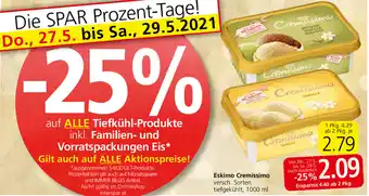 Spar Eskimo Cremissimo 1000ml Angebot