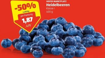 Hofer Heidelbeeren 400 g Angebot